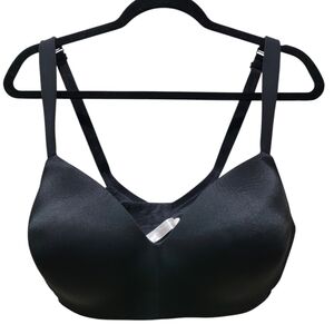 Cacique RN118641 Black T-Shirt No Wired Lightly Lined Bra Size 40DD EUC